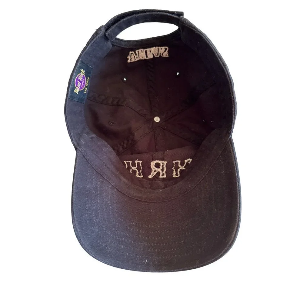 Hard Rock Hotel Baseball Cap Black‎ HRH Las Vegas Horseshoe Adjustable Hat